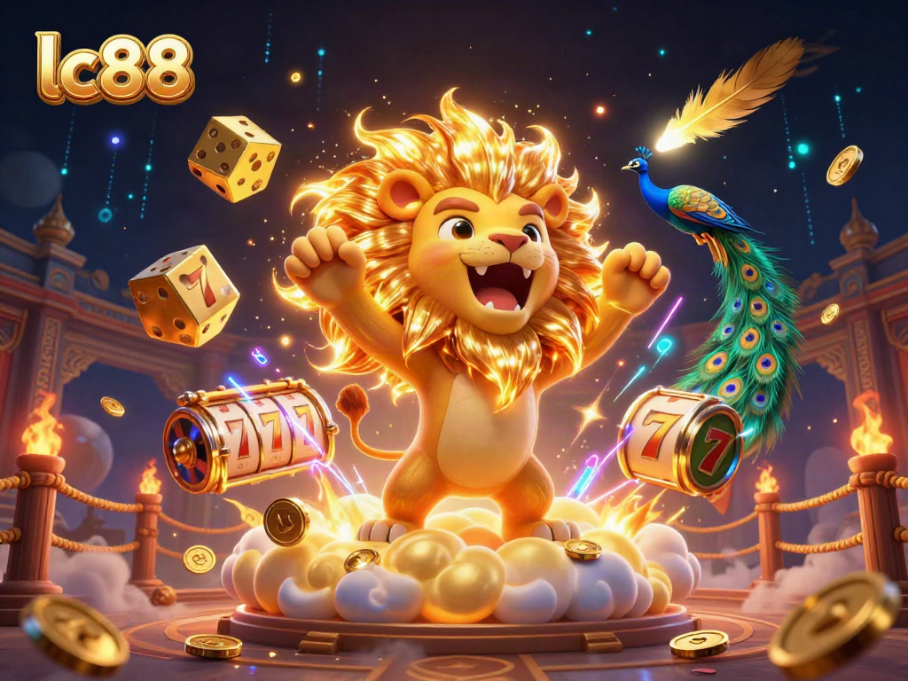 Engage with lc88 and win exciting rewards in a vibrant casino world filled with golden dice and dynamic characters.