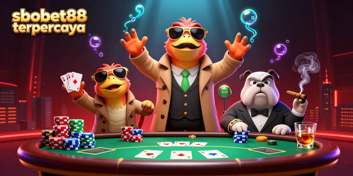 Betting with sbobet88 terpercaya at a vibrant casino lounge, featuring raptors in disguise.
