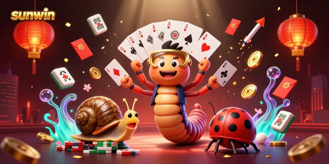 Experience the thrill of play at Sunwin with dynamic casino elements and colorful characters!