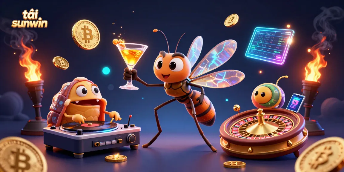 Engage with exciting games at tải sunwin, featuring a unique casino mascot and fossil-themed elements.